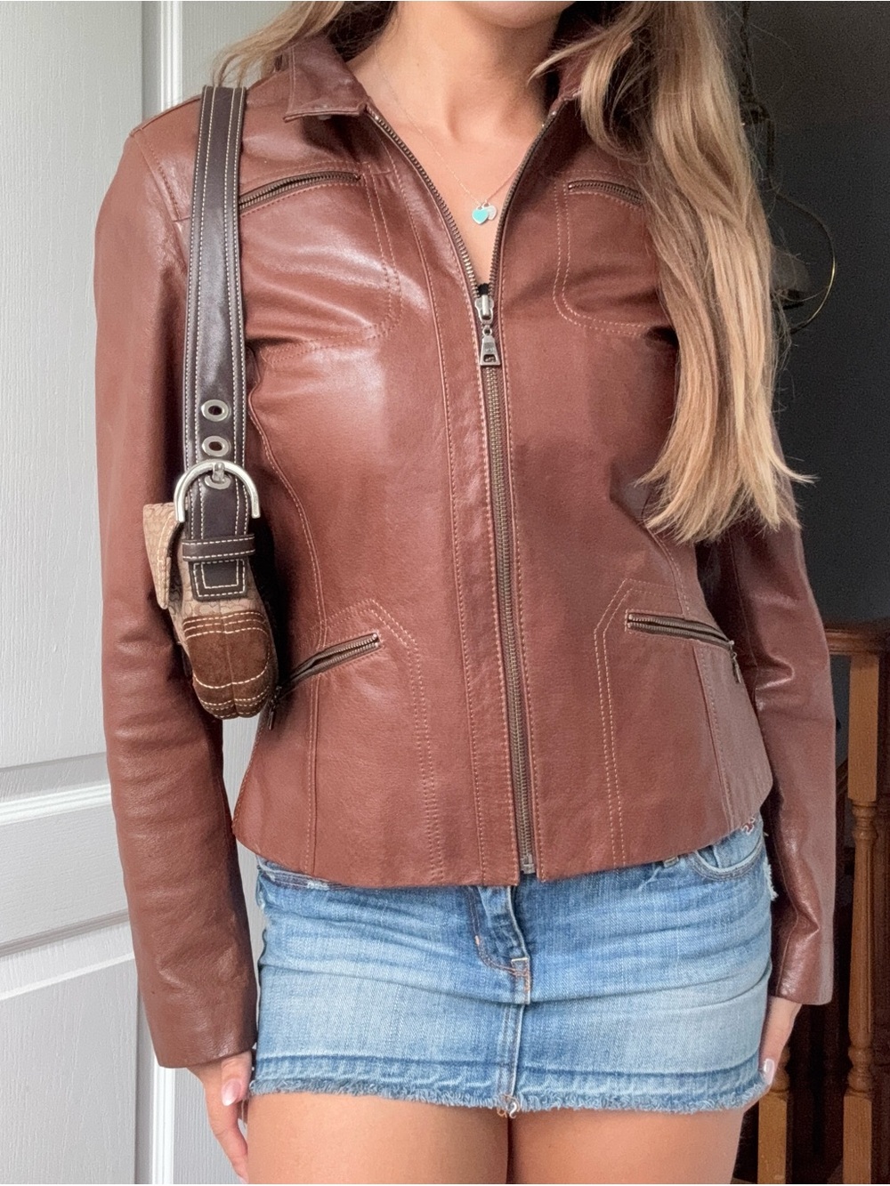 Danier Brown Leather Jacket